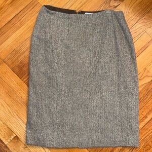 Ann Taylor Loft Brown Herringbone Pencil Skirt Size 8